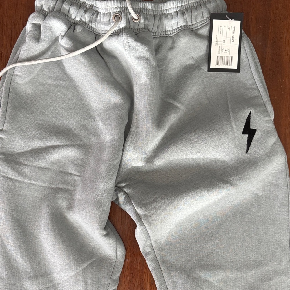 Gray Sweatpants with Lightning Bolt